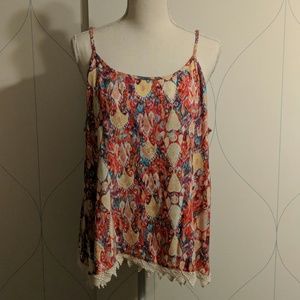 🦄 5/$18 Batik Style Strappy Tank Top